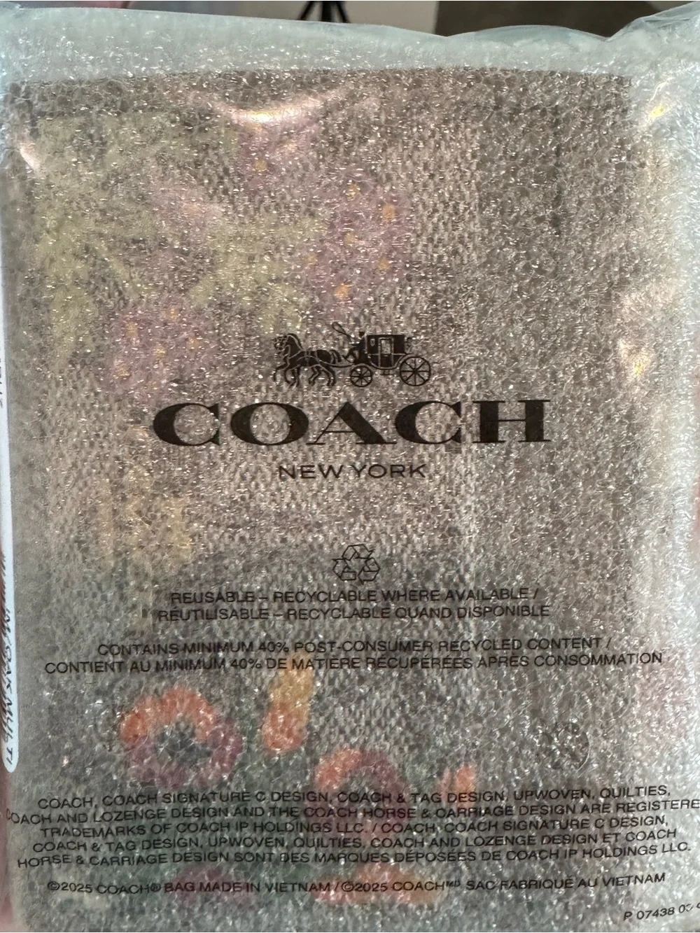 Coach Mini Skinny Floral Embroidered NEW